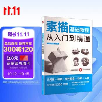 素描基础教程从入门到精通（介于手绘）零基础小白一本入门