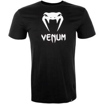 venum毒液classictshirt经典logo综合格斗纯棉t恤黑色白logoxxl