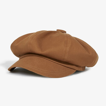 7pm贝雷帽男潮报童帽男文艺鸭舌八角帽大头围四季款百搭复古画家帽英