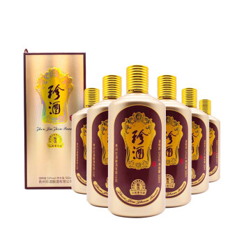 珍酒 甄选 酱香型白酒 53度 500ml *6瓶 整箱装