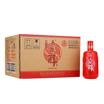 五粮液股份有限公司 五粮醇 红淡雅 50度浓香型白酒500ml*12瓶 整箱装（裸瓶）