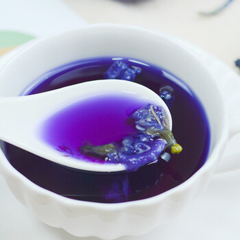 蝶豆花500g蓝蝴蝶干粉碟豆花干花食用可搭柠檬片水果茶奶茶店专用