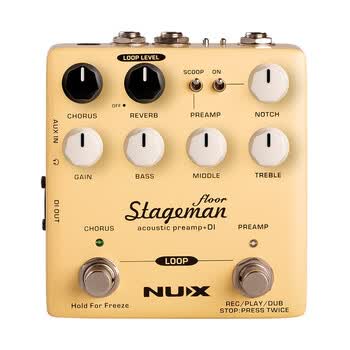 nux纽克斯木吉他原声前级效果器stagemanfloor民谣单块loop循环stage