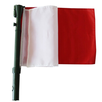 戎升 红白信号手旗 指挥旗 带三色发光灯 小喇叭多功能 信号指挥手旗 裁判旗 信号旗 红白旗