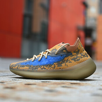 aj椰子鞋380v3满天星外星人350v2真爆蓝棕mist莆田鞋冬季 蓝棕 35