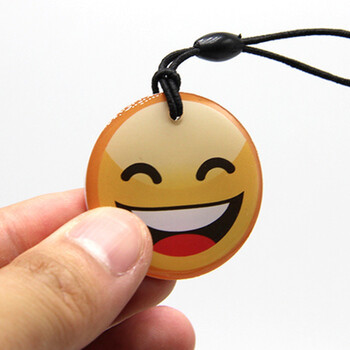 ic卡uid卡滴胶卡可擦写卡ic复制卡空白卡门禁电梯考勤卡 ic-uid(笑脸)