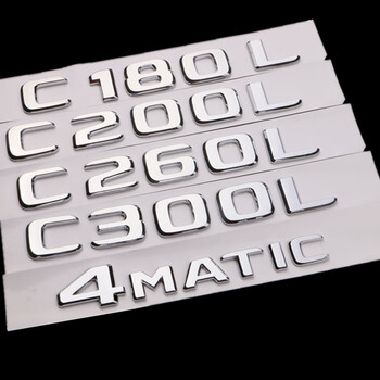 奔驰c180lc200lc220lc260lc300l4matic车标字标尾标后标1722款c260l