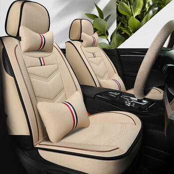 旁恩 2022新 款适用于   四季亚麻座套全包汽车座椅套 2017-2019新款