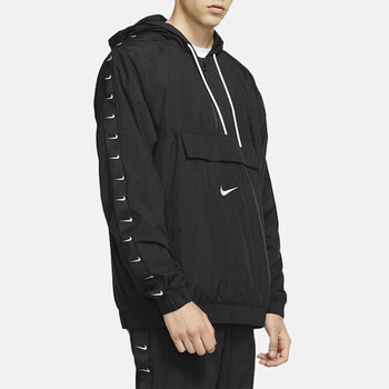 yysport nike耐克男装 新款串标半拉链后背大logo休闲运动夹克外套 cd