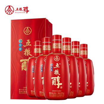 五粮液股份有限公司 五粮醇 红淡雅 50度浓香型白酒 500ml*6瓶整箱装（纸盒）