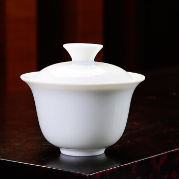 莱妙依盖碗德化白瓷茶具套装整套功夫陶瓷日式简约茶壶茶杯泡茶会客家