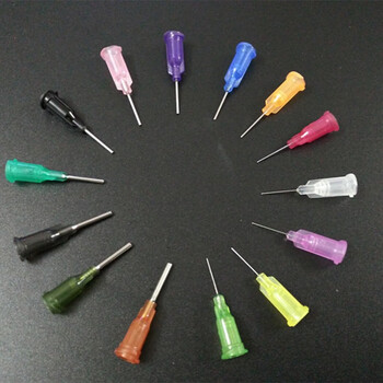 针咀 点胶耗材 塑座螺口点胶针头1/2英寸 10件起批 27g透明 100个装 3