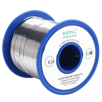 伊莱科（ELECALL）ESW-63A08 松香芯有铅焊锡丝焊接免洗锡线 63A 0.45KG 0.8MM