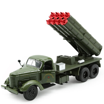 华一合金汽车模型军事儿童玩具仿真模型男孩车模玩具解放排炮车
