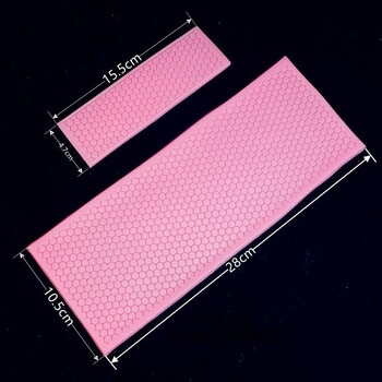 桓鑫创意菜品装饰小网状硅胶模具蕾丝翻糖蜂巢烘焙网格插件磨具 大 小