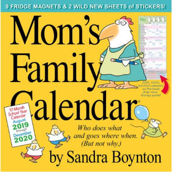 现货 妈妈的家 2020年 新年日历 附赠500个贴纸 9个磁铁 英文原版 Mom's F