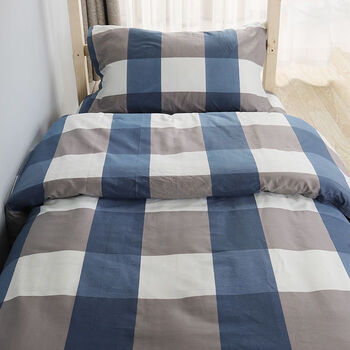 乔蒂博洋学校宿舍三件套大学生床上三件套宿舍三件套格子被套大高学生