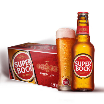 超级波克（SUPER BOCK）经典黄啤酒 进口啤酒  250ml*24瓶 聚会烧烤送礼整箱装葡萄牙原装