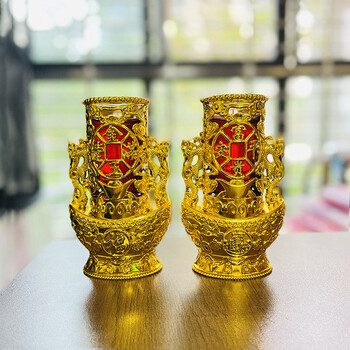 酥油搬家灯供佛拜神供奉用财神香烛祭祀 8983金龙纳福水晶龙烛35小时