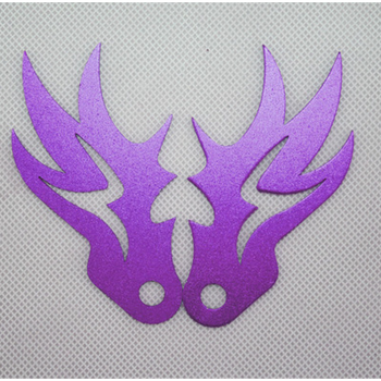 福喜巧格助力车蝙蝠侠 后车牌架 蝙蝠牌照架 火焰翅膀紫色