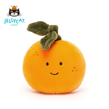 jellycat 2020款美味可口橘子可爱公仔毛绒玩具睡觉小玩偶礼物送礼