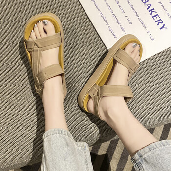 有漫开车凉鞋可水夏季女凉鞋女款夏季外穿厚底沙滩鞋百搭款可下水防滑