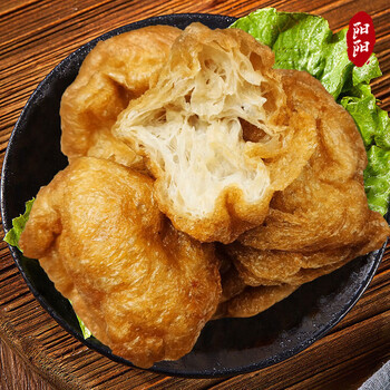 正宗现炸油面筋泡球独面筋塞肉天津特产传统风味涮火锅面筋麻辣烫