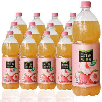 可口可乐出品美汁源汁汁桃桃1.