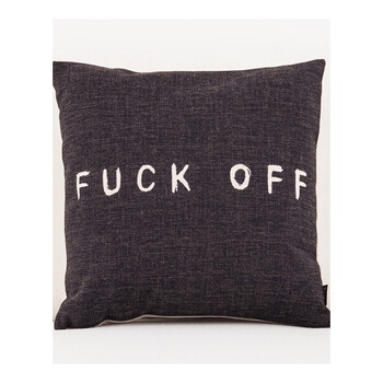 搞怪文艺创意英伦北欧怀旧骷髅头 海盗哥特风腰枕棉麻沙发靠垫抱 fuck