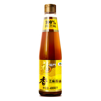 福临门 食用油 压榨芝麻油400ml 凉拌调味烹饪火锅 中粮出品