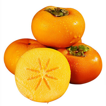 陕西阳丰脆柿巧克力脆柿子当季新鲜水果脆甜硬柿子甜柿子整箱10 3斤装