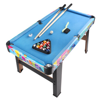 优赫 儿童台球桌蓝色中型室内玩具亲子互动运动健身家用台球游戏玩具