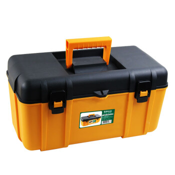 老A（LAOA）LA109117 工具箱 黄黑重型塑料手提箱工具盒车载收纳箱17英寸加厚