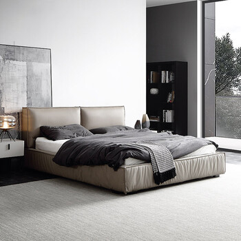 安羽希 床 豆腐块床落地嵌入式床1.