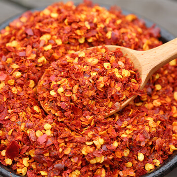 贵州特产特辣辣椒面海椒面超辣辣椒粉花溪现磨干辣椒面500g 微辣