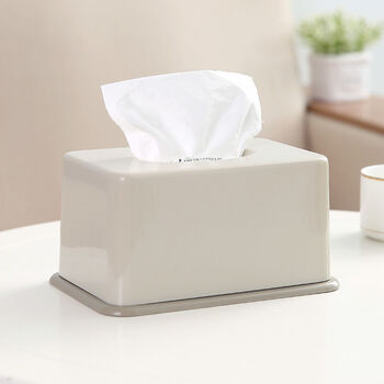 升降式纸巾盒茶几抽纸盒客厅餐巾纸收纳盒桌面纸抽盒灰色2个装