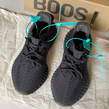 ny-nyc椰子鞋男350莆田官方2023新款黑生胶女运动鞋子男款 黑生胶[高