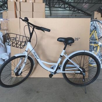 共享单车 小黄车共享单车自行车胎免充气学生男女成人全轴承单车 24寸