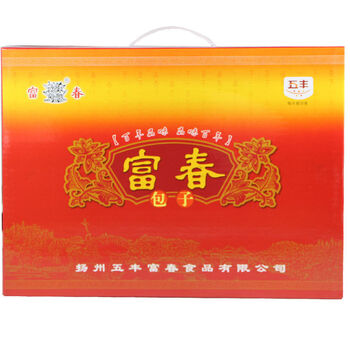 扬州特产富春包子青菜肉包三丁包干菜包笋肉包精装礼盒礼品箱五丰8