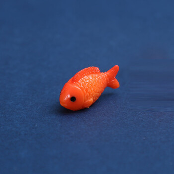 微缩模型 景观仿真可爱小金鱼小鱼动物水下景观模型迷你鲤鱼树脂玩具