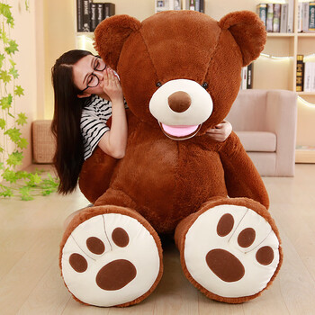 毛绒玩具公仔美国大熊陈乔恩同款泰迪熊狗熊礼物玩偶娃娃 深棕 2米6