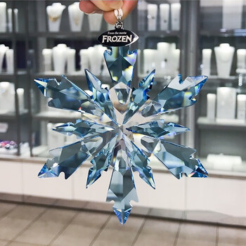 aoeey施华洛世奇冰雪奇缘汽车挂件水晶饰品2020雪花车载车内挂饰冰雪