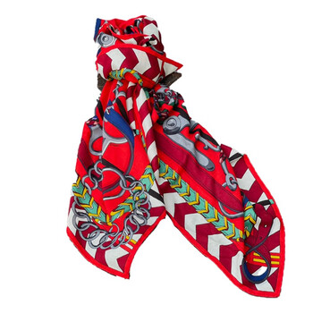 【特价】hermes爱马仕女士围巾骏马软黄金羊绒加丝奢侈品礼物140*140