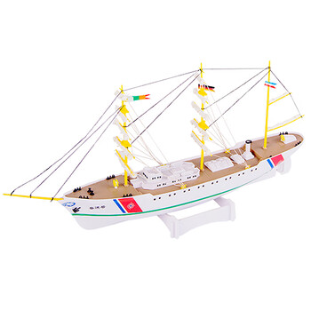 儿童男孩帆船 奋进号电动训练帆船拼装模型 官方标配