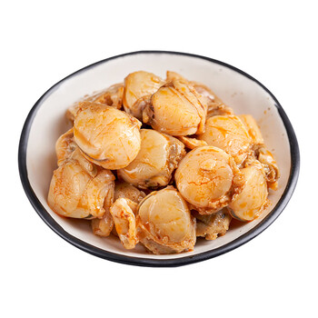 5折 蒜蓉扇贝开袋即食麻辣海鲜小零食香辣炭烧扇贝肉非青岛特产 香辣