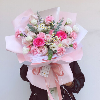 繁茵 鲜花速递康乃馨韩式花束生日礼物告白求婚全国同城配送感恩的心