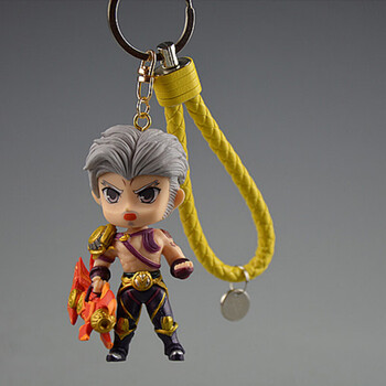 王者周边手办荣耀钥匙扣手机包包小挂件李白韩信q版英雄模型公仔游戏