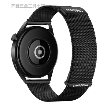 三星galaxy手表watch3/4/5原装proactive1/2钢带gears3/4米兰表带