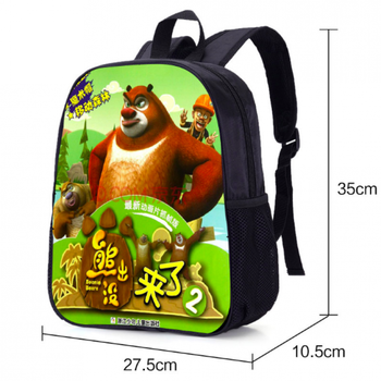 熊出没小学生书包男1-4年级男孩儿童6-12岁卡通背包幼儿园双肩包 小号