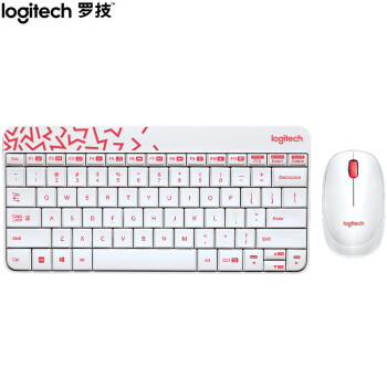 罗技（Logitech）MK240 Nano 键鼠套装 无线键鼠套装 办公键鼠套装 白色 自营 带无线2.4G接收器